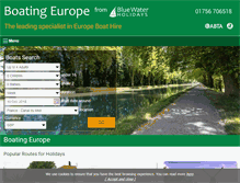 Tablet Screenshot of boatingeurope.com